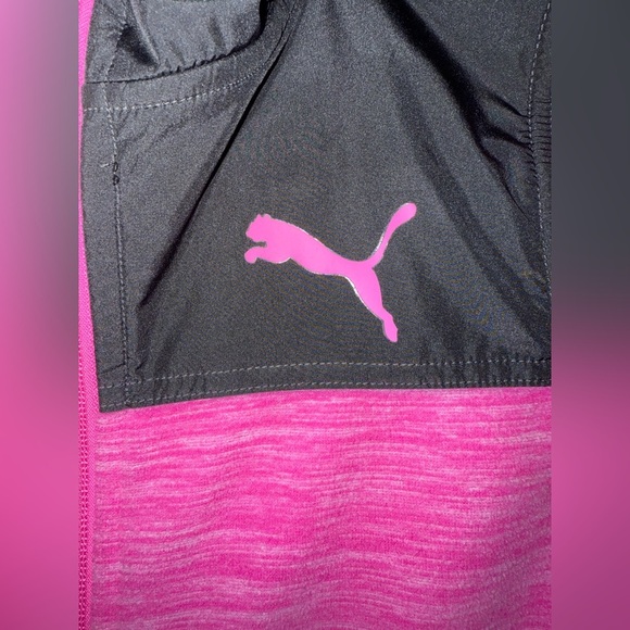 Puma Kids Vibrant Pink and Black Hoodie Girls M 10/12 - Picture 12 of 13